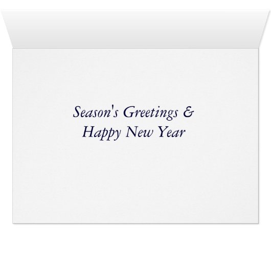 Noel holly en bessen rode kerst (Binenzijde Horizontaal (Onderkant))