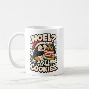 Noel? Ik ben hier alleen voor de koekjes Grappige  Koffiemok