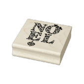 NOEL in een kerstboom patroon Rubberstempel (Stempel)
