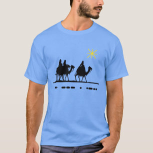 Noel in Morse Code Tshirt - 3 Mannen van het ise