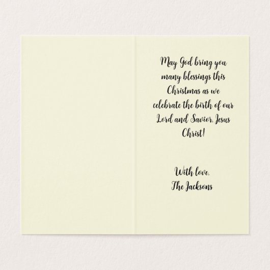 Noel Kaart (Binnenkant ongevouwen)