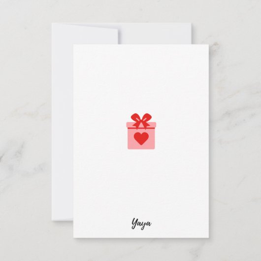 Noël-kaart Bedankkaart (Achterkant)