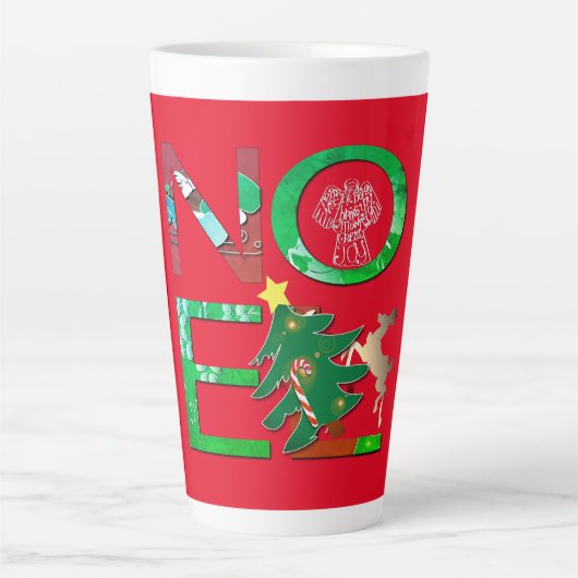 "Noel" Kerst Latte Mok (Voorkant)