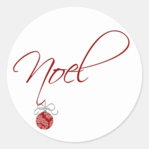 Noel Kerstbal  Holiday Stickers