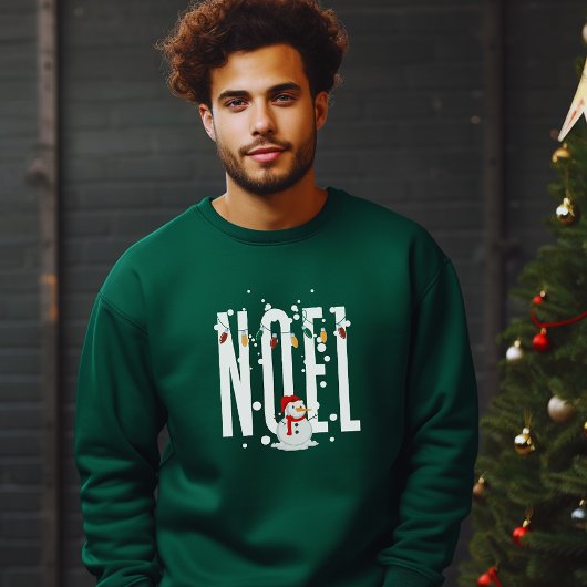 Noel Kerstcitaat Snowman White Typografie Trui