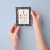 NOEL Kerstgebak Verkoop Donkergrijze Flyer (Hand)