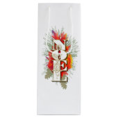 Noel Kerstgroet Wijn Cadeautas (Voorkant)