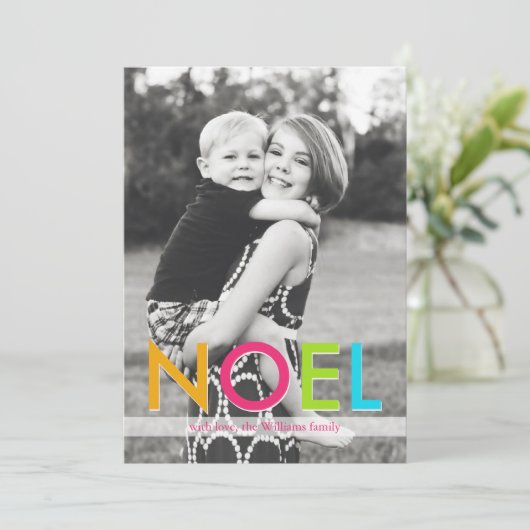 NOEL | Kerstkaart (Staand voorkant)