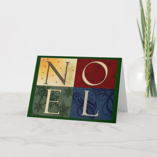NOEL-kerstkaart Feestdagen Kaart (Voorkant)