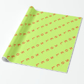 Noel Kerstmis Cadeaupapier (Uitgerold)