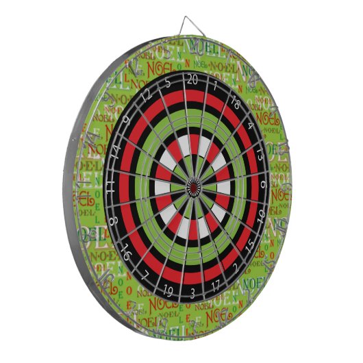 Noel Kerstmis Dartbord (Voorkant Links)