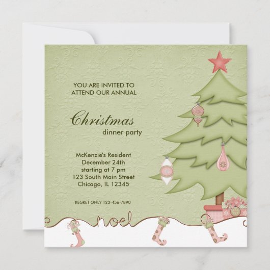 Noel Kerstmis Kaart (Voorkant)