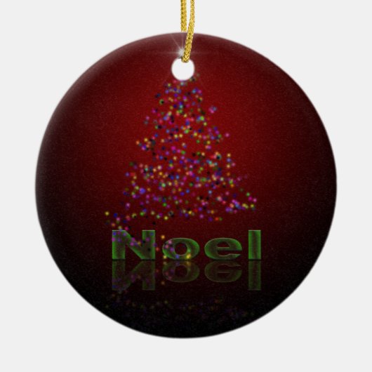 Noel Kerstmis Keramisch Ornament (Voorkant)