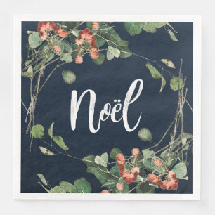 Noel/kerstmis met Berries Servet