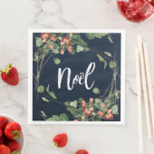 Noel/kerstmis met Berries Servet (Insitu)