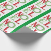 NOEL kerstpatroon inpakpapier (Hoek)