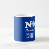 NOEL kerstsnowflake paren V02 BLUE Koffiemok (Center)