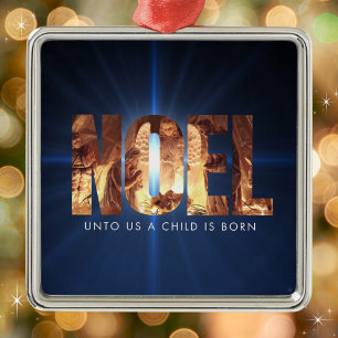 NOEL kerststal minimalistische kerst Metalen Ornament