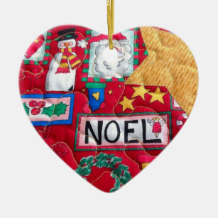 Noel Kerstversier Keramisch Ornament