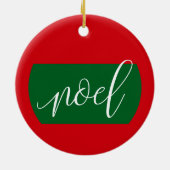 Noel - Kerstversiering Keramisch Ornament (Achterkant)