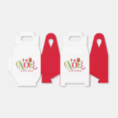 Noel kleurrijke en leuke typografie ontslag bedankdoosjes (Uitgevouwen)