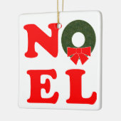 NOEL-krans Keramisch Ornament (Links)