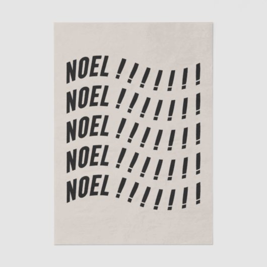 Noel Lettertype Tissuepapier (Voorkant)