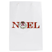 Noel met krans medium cadeauzakje (Voorkant)
