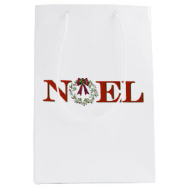 Noel met krans medium cadeauzakje