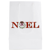 Noel met krans medium cadeauzakje (Achterkant)
