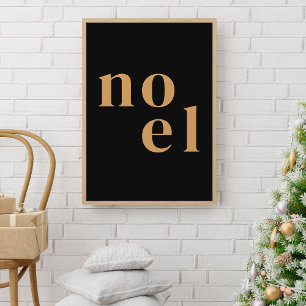Noel   Modern goud stijlvolle minimalistische kers Poster