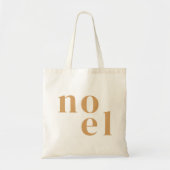 Noel | Modern goud stijlvolle minimalistische kers Tote Bag (Voorkant)