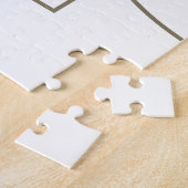 Noel | Moderne Latijnse kerstwitte brons-tonnen Legpuzzel (Zijkant)