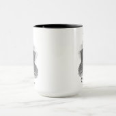 Noel mug with an beautiful antique deer etching. mok (Midden)