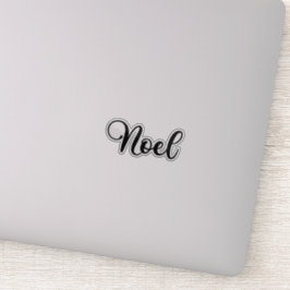 Noel Naam - Handgeschreven kalligrafie Sticker