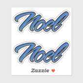 Noel Name blue Aufkleber Sticker Stickerset (Vel)