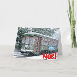 Noel New Orleans Streetcar Feestdagen Kaart
