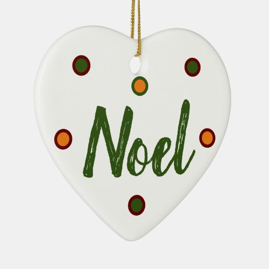 Noel, Noel Keramisch Ornament (Rechts)