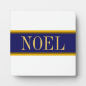 NOEL NOEL Rich Navy Blue Snowy White Stripes Fotoplaat (Voorkant)