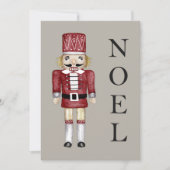 Noel Nutcracker Pine Holiday Christmas Kaart (Voorkant)