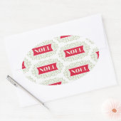 noel ovale sticker (Envelop)