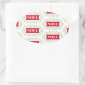 noel ovale sticker (Tas)