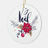Noel Poinsettia Keramisch Ornament (Links)