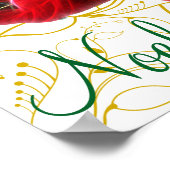 Noel Poinsettia Poster (Hoek)