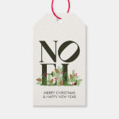 NOEL Pop Letter Art Geïnspireerd op kerst Cadeaulabel (Voorkant)