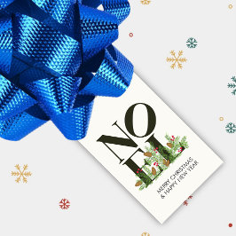 NOEL Pop Letter Art Geïnspireerd op kerst Cadeaulabel