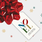 NOEL Pop Letter Art Geïnspireerd op kerst Cadeaulabel