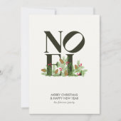 NOEL Pop Letter Art Geïnspireerd op kerst Feestdagenkaart (Voorkant)