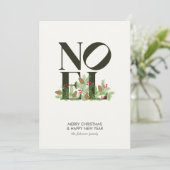 NOEL Pop Letter Art Geïnspireerd op kerst Feestdagenkaart (Staand voorkant)