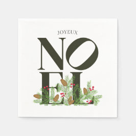 NOEL Pop Letter Art Geïnspireerd op kerst Servet